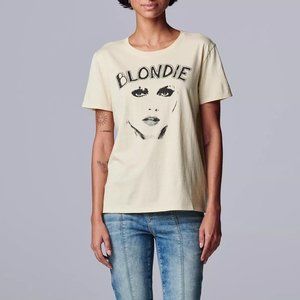 Simply Vera Vera Wang Blondie Face punk rock Official T-Shirt 2XL NWT